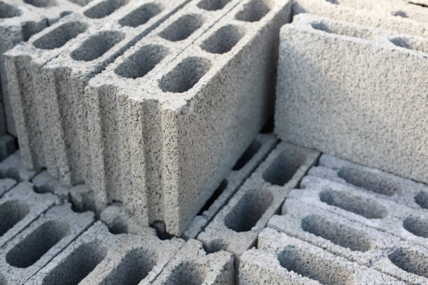 istock Brick and block masonry walls with plaster 1369344465