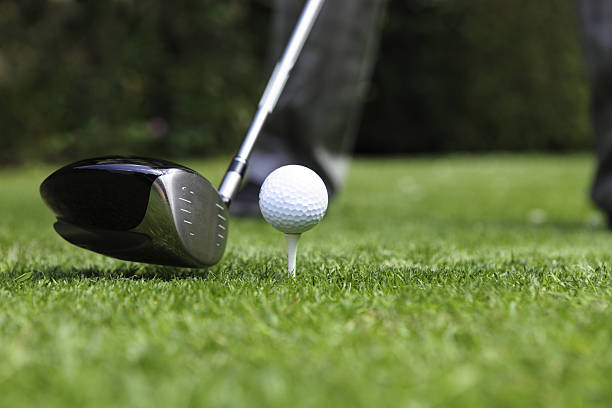 istock Golfer Wood Tee Shot 136934692