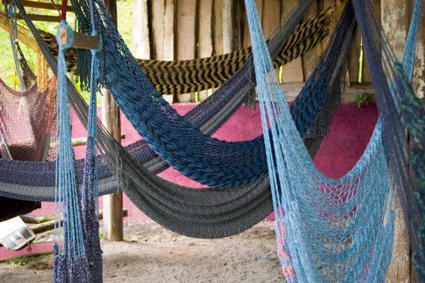 istock Area with many hammocks to rest or have a nap 1369357628