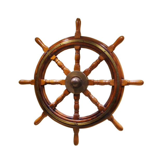 istock Wooden steering wheel 1369363133
