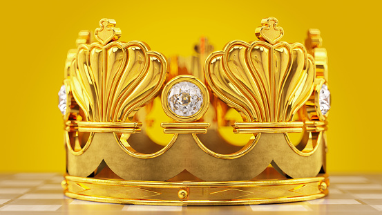 King's Golden Crown. 3d Render