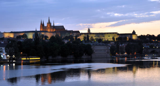 istock The numerous bridges over the Vltava in Prague 1369376775
