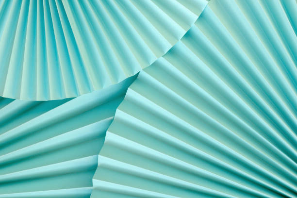 istock Template with paper fans. 1369385439