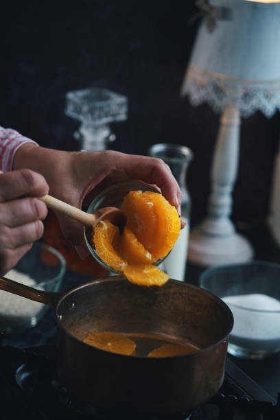istock Preparing Ris a La Malta Rice Pudding with Whipped Cream and Marinated Oranges 1369392861