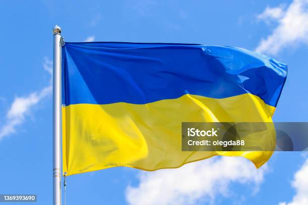 Flag Of Ukraine Stock Photo - Download Image Now - Ukrainian Flag, Ukraine, Flag