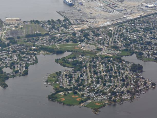 istock Baltimore port, aerial view, Maryland 1369395096