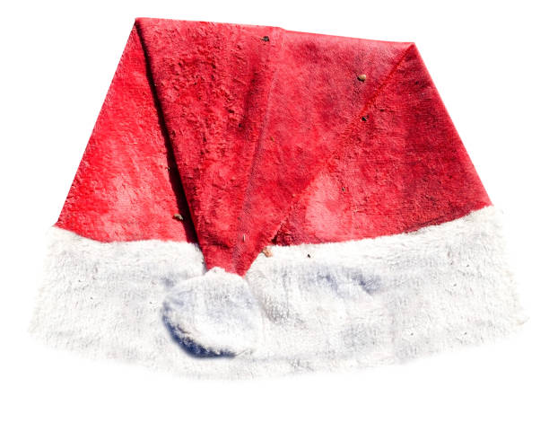 istock Santa hat with tire tracks 1369396355