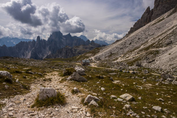 istock Mountain trail in Dolomites 1369396619