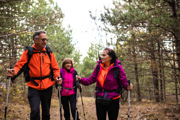 istock Healthy seniors on a hike 1369398282