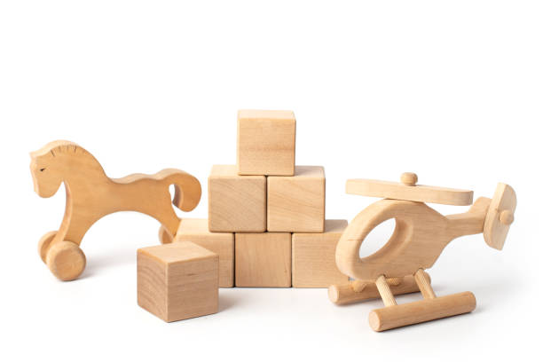 istock wooden toys on a white background 1369401113