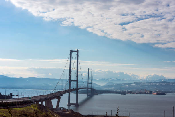 istock Osmangazi Bridge (Izmit Bay Bridge) in Kocaeli, Turkey 1369406778