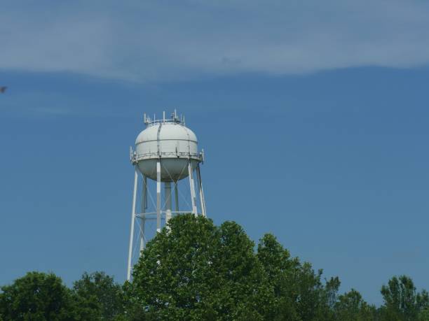 istock Drinking water tank above the tree tops 1369407778