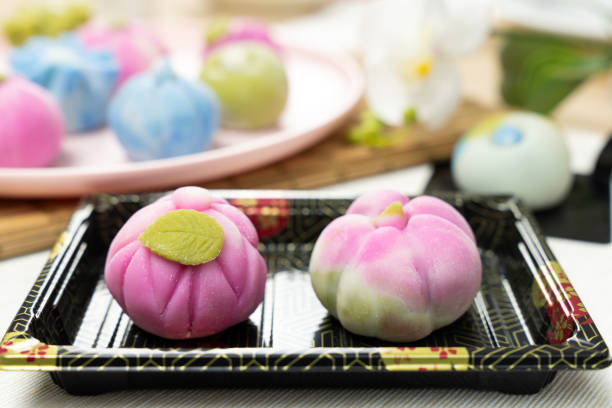 istock Japanese traditional confectionery cake wagashi 1369407953
