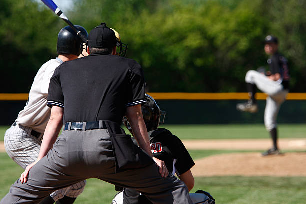 istock Baseball players in game 136942212