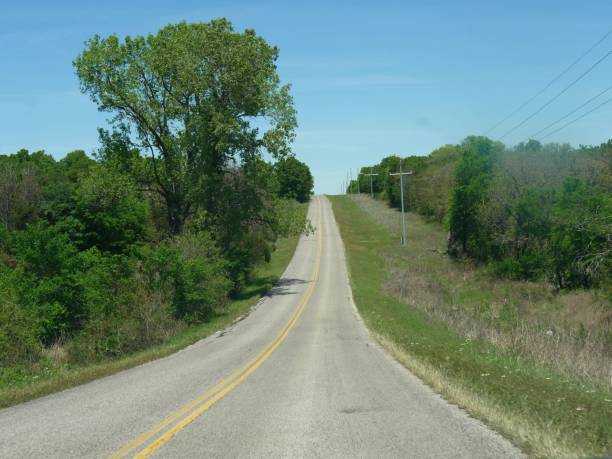 istock Uphill backroad in the Arbuckles Mountains, Oklahoma 1369428784