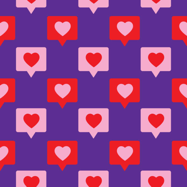 289 Pink Heart Black Background Illustrations & Clip Art - iStock