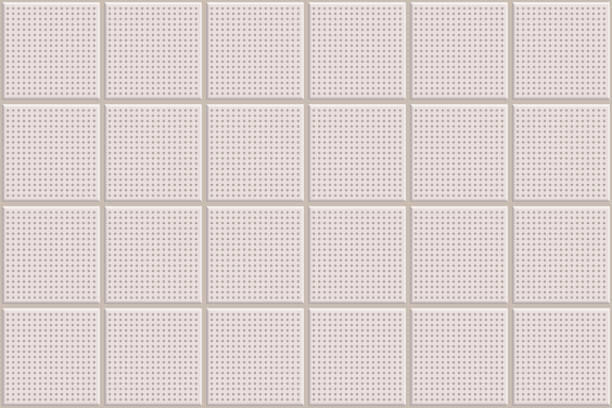 軽音中断カセット石膏ボード天井シームレスパターン - roof tile tile geometric shape backgrounds点のイラスト素材／クリップアート素材／マンガ素材／アイコン素材