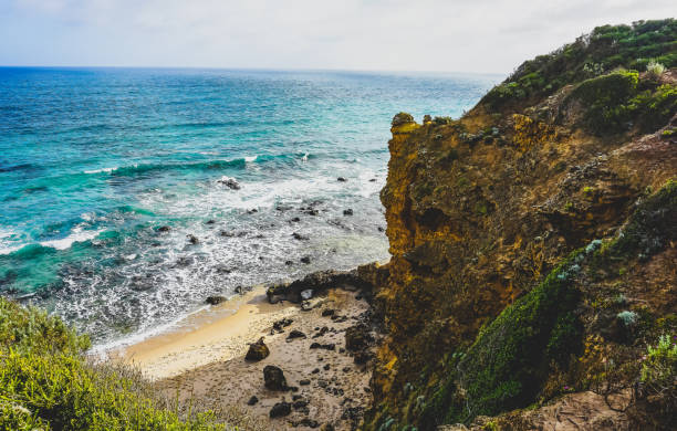 istock Beautiful cliffs next to the Great Ocean Road in Australia. 1369439207