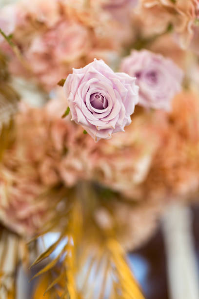 istock Selective focus fabric flowers, valentine concept 1369439335