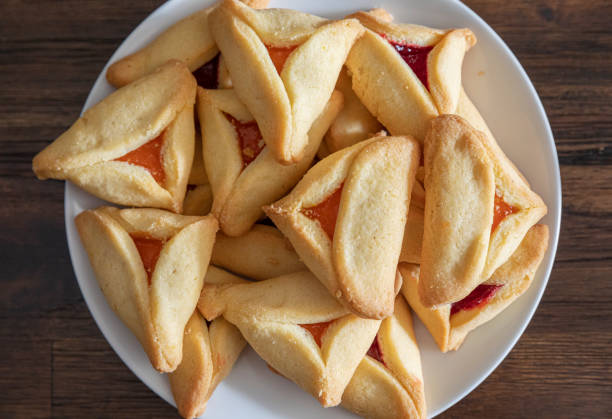 istock Hamantaschen on a plate - Purim Celebration 1369439784