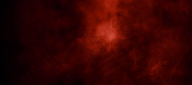 istock Dark Red horror scary background. Dark grunge red texture concrete 1369440005