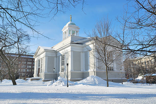 istock Helsinki. Old Church in winter 136944678