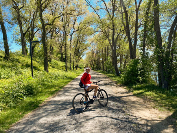 istock Bike ride in the forest 1369455548