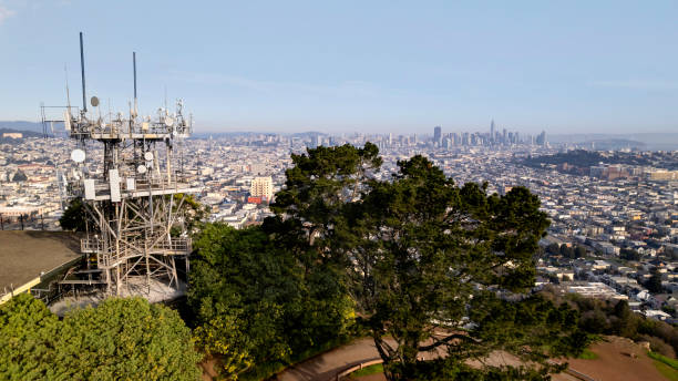 istock 5g Towers in San Francisco 1369476144