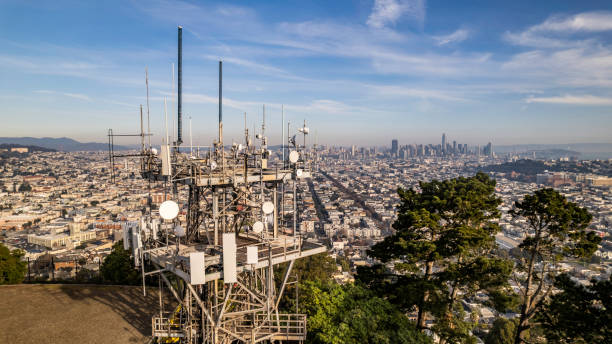 istock 5g Towers in San Francisco 1369476145