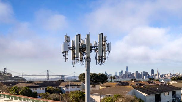 istock 5g Towers in San Francisco 1369476180