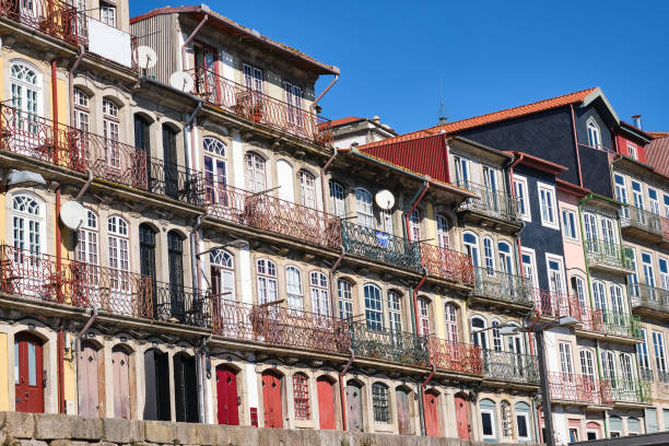 istock Colorful house facades in Porto 1369484848