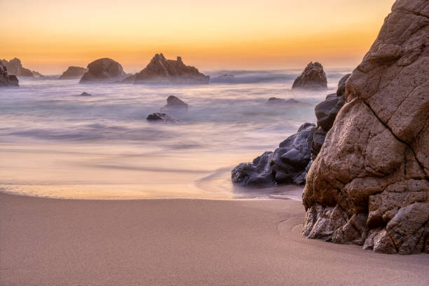 istock Dusk at a beach at the portuguese atlantic coast 1369484875