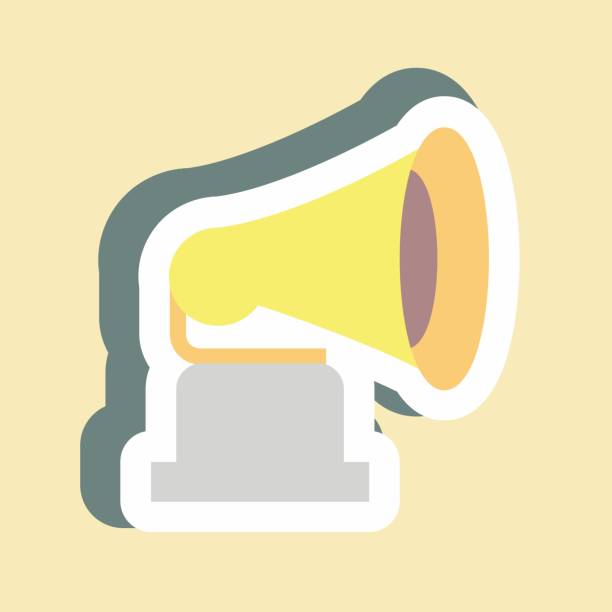 istock Sticker Record Player - Simple illustration, Good for Prints , Announcements, Etc 1369486025