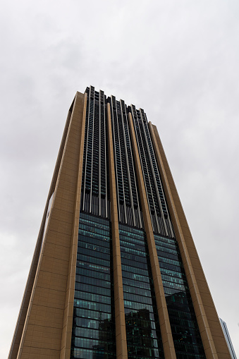 Dubai, UAE - 02.25.2021 Index tower in Dubai International Financial Center.