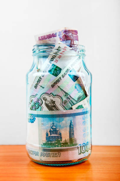 istock Russian Rubles in the Jar 1369487076