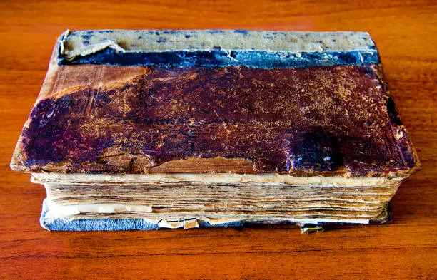 Old and Vintage Book on the Table closeup