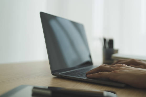istock Laptop with book. Business working idea and Learning concept 1369491860