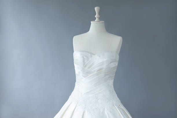 Details on a Bride's dress