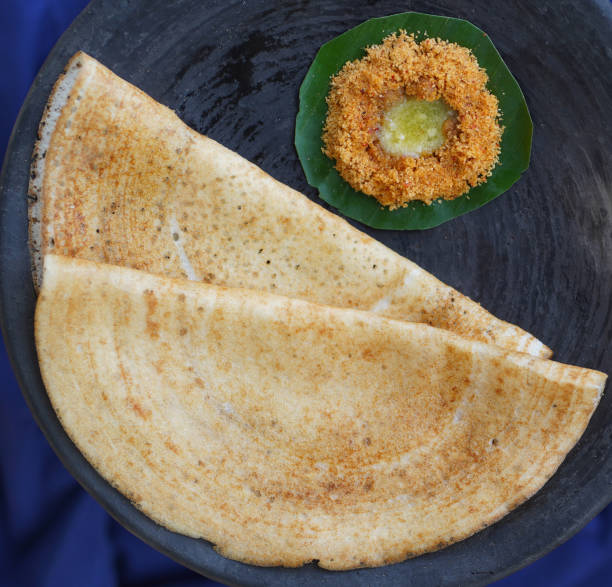 istock South Indian Dosa or thosai with podi 1369496782