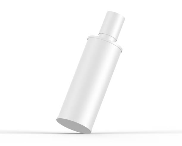 istock Blank plastic cosmetic bottle for branding and mockup, 3d render illustration 1369503294