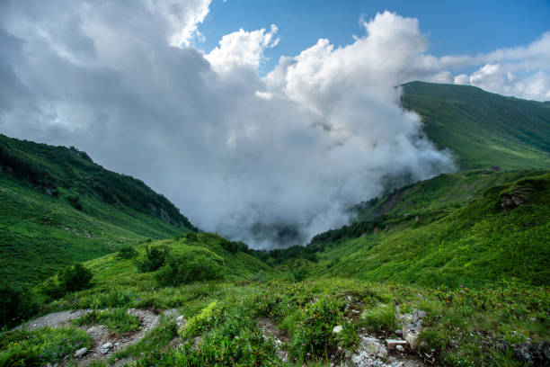 Free Stock Photo of A mountain with clouds in the sky | Download Free ...