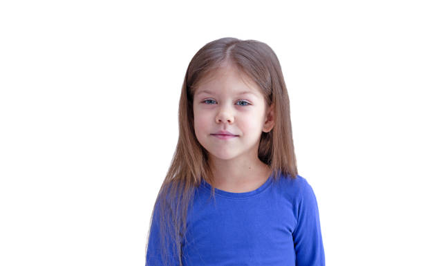 istock Cute calm little girl 1369510131
