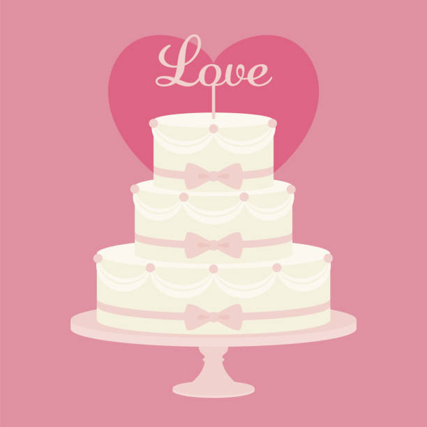 kuvapankkikuvitukset aiheesta juhlava vektoritausta hääkakulla bannereille, korteille, lehtisille, sosiaalisen median taustakuvista jne. - hääkakku