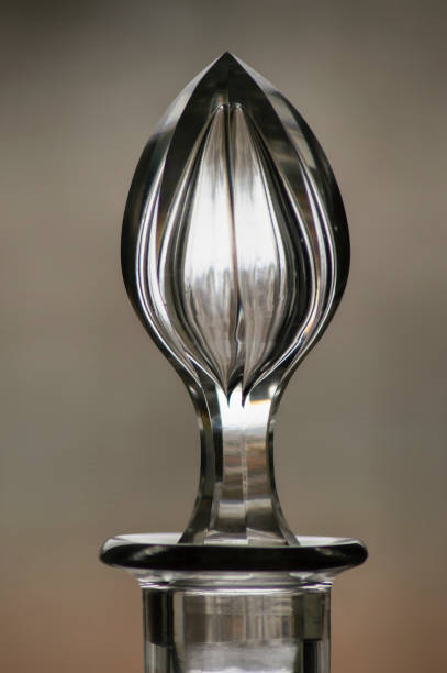istock Crystal bottle detail on blurred background 1369510612