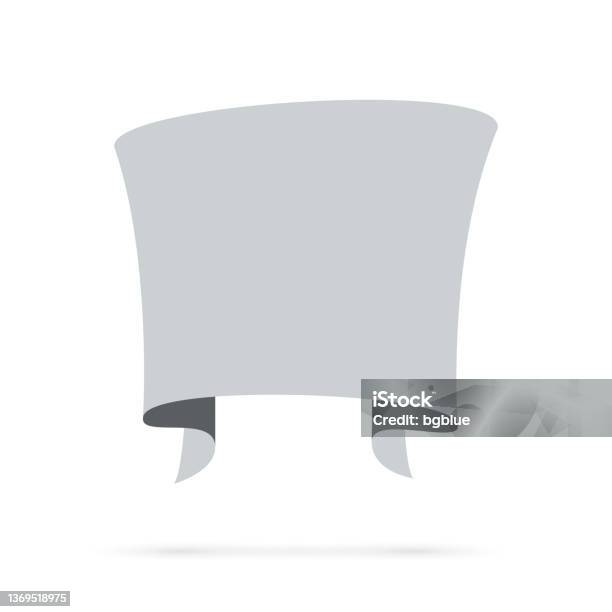 Gray Vector Banner Gray Banner Design Element On White Background Stock Illustration ...