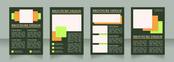 Vector illustration of Pharmaceutical innovation promotion blank brochure layout design