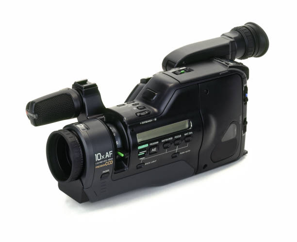 istock Vintage Video 8 handycam on white background 1369520926