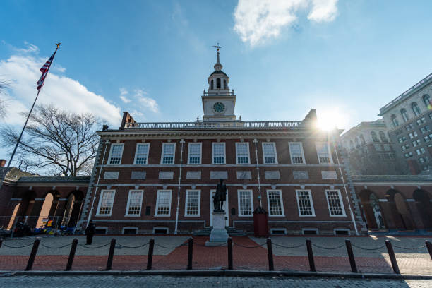Independence Hall and Congress Hall (Original Capitol) Area in Philadelphia, PA