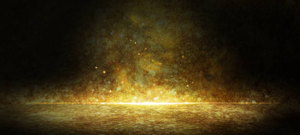 istock Mysterious Particle Effects With Smoke And Spotlight Captivating Smokey with Gray Colors Background Lighting Concept For Product Display And Presentation 1369525171