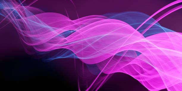 istock Trendy Technology Lines Soft Purple Colors Abstract Modern Wallpaper 1369525468